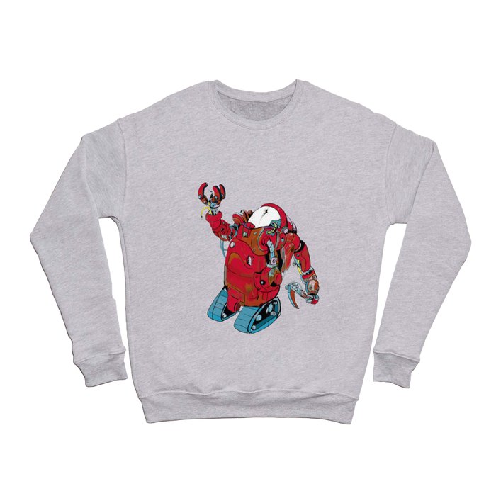 The red robot claims its oil Crewneck Sweatshirt