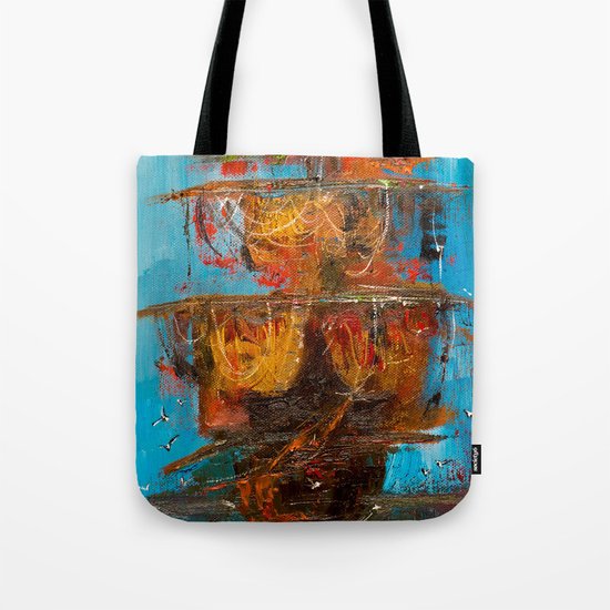 Pirate ship Tote Bag