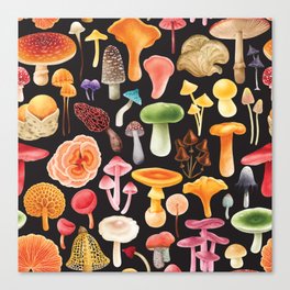 He's Such a Fungi - Mushroom Collection Canvas Print