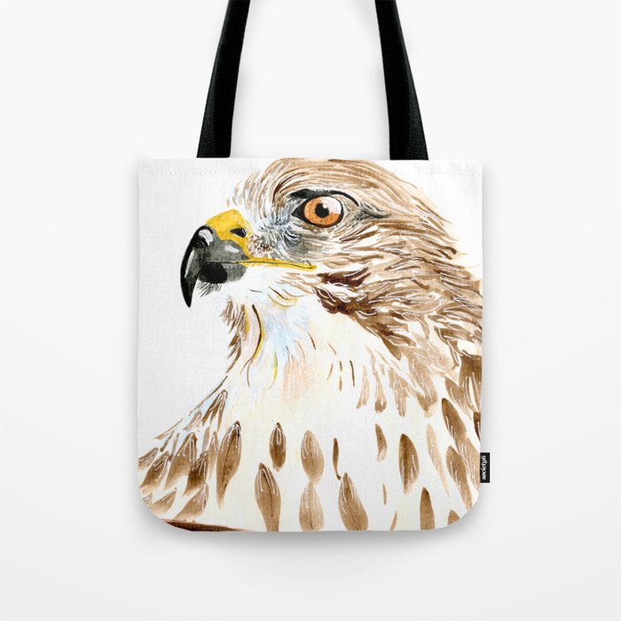 Watchful Hawk Tote Bag