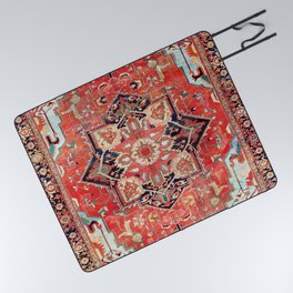 Heriz Azerbaijan Northwest Persian Rug Print Picnic Blanket