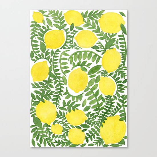 The Fresh Lemon Canvas Print