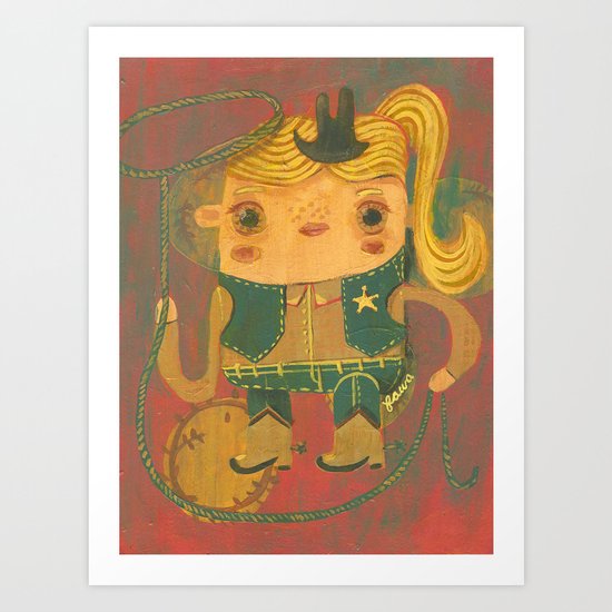 Vaquera Art Print