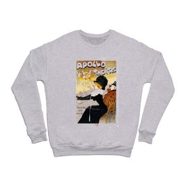 Poster vintage french theatre Apollo Paris Crewneck Sweatshirt