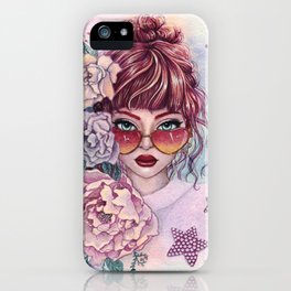 Pink Girl iPhone Case