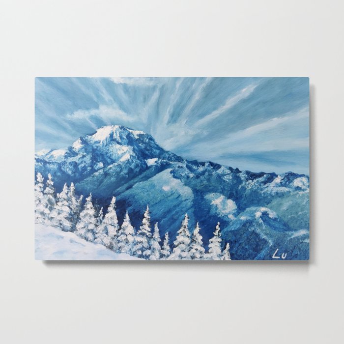 Snow Peaks,Snow Peaks Illustration,Landscape Print,Snowy Landscape,Original Print,Landscape Print,Peaks Prints,Mountain Peaks