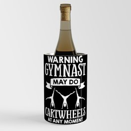Cartwheel Gymnastic Cartwheeling Athletes Gymnast Wine Chiller