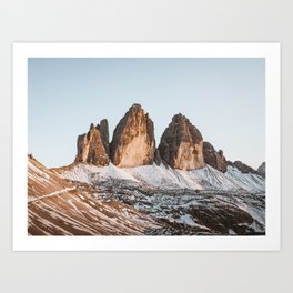 Tre Cime di Lavaredo Art Print | Dolomites, Landscape, Curated, Paysage, Trecime, Italy, Photo, Dolomiti 