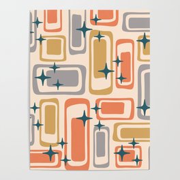 Mid Century Modern Abstract Composition 843 Poster