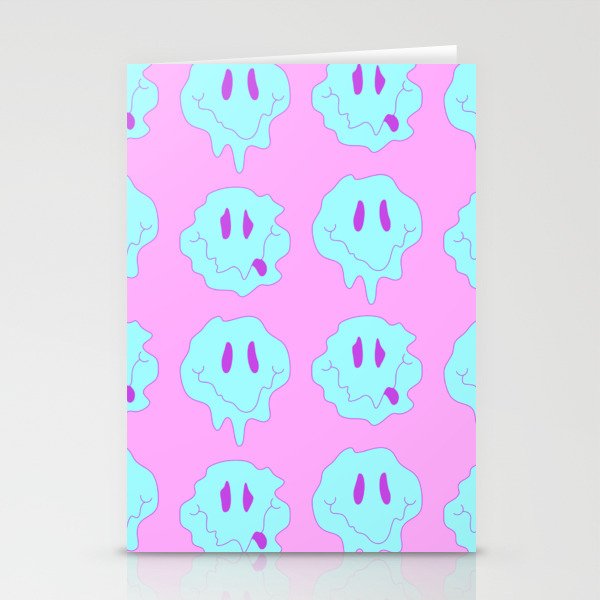 acid smiley faces Stationery Cards