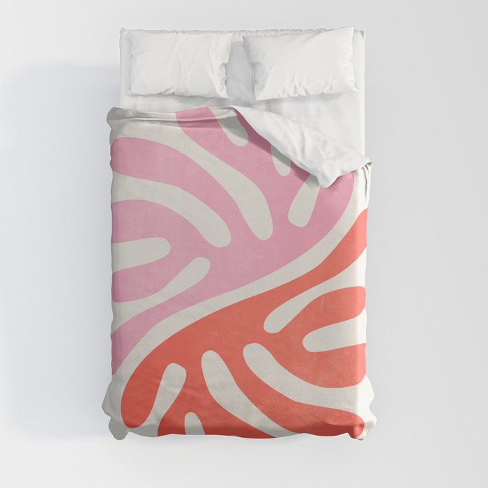 Star Leaves: Matisse Color Series | Mid-Century Edition Duvet Cover