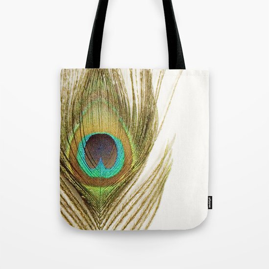 Peacock Feather Tote Bag