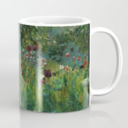 Red, blue, white & purple poppy blossom fields floral landscape painting by Herbert Arnould Oliver Coffee Mug