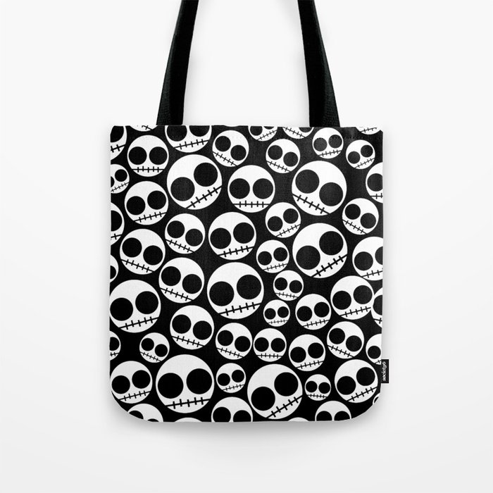 Skulls Skeleton Halloween Pattern Tote Bag