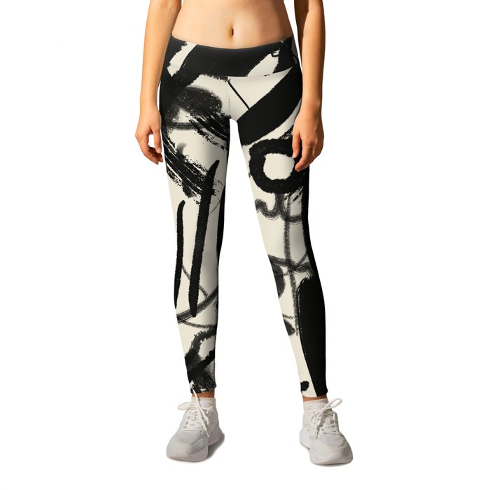 Ink abstraction Leggings