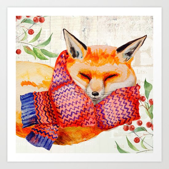 Winter animal #3 Art Print