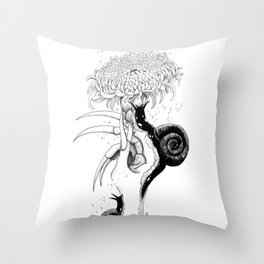 Snails n' Claws Throw Pillow