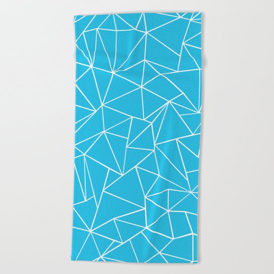 Ab Outline Electric Beach Towel