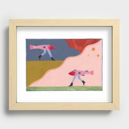 The Twin Pisces Recessed Framed Print