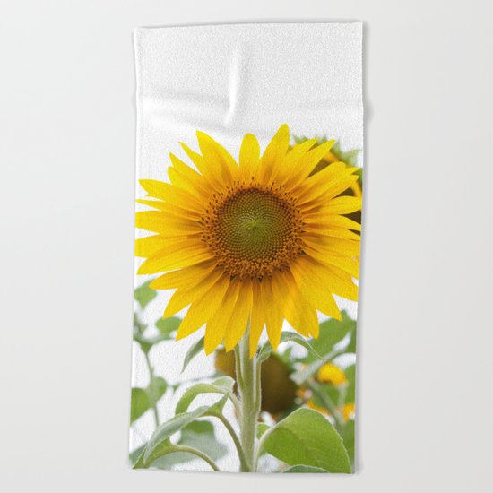 Sunflower #1 #decor #art #society6 Beach Towel