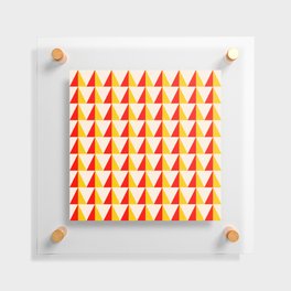 Cone Rows Red Marigold Floating Acrylic Print