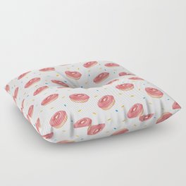 Cute Doughnut Print Seamless Pattern Floor Pillow