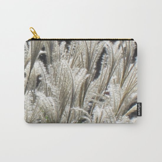 Silver Grass Plumes Carry-All Pouch