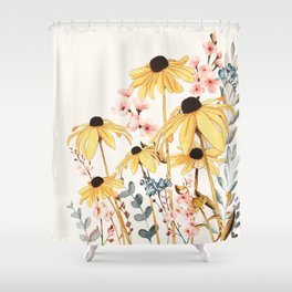 Summer Flowers Shower Curtain