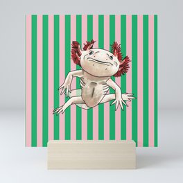 Pete the Axolotl Mini Art Print