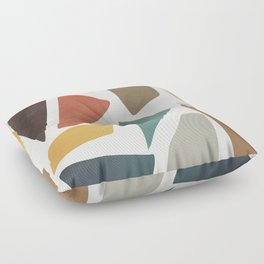 Colorful Shapes II Floor Pillow