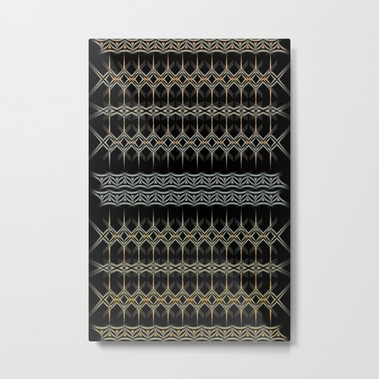 Abstract pattern 01 Metal Print