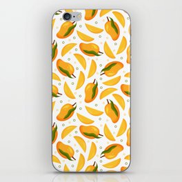 Colorful pattern of ripe mangoes iPhone Skin