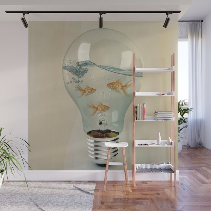 IDEAS AND GOLDFISH 03 Wall Mural