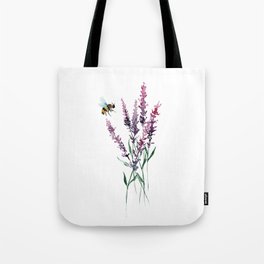 Lavender and Bee Tote Bag