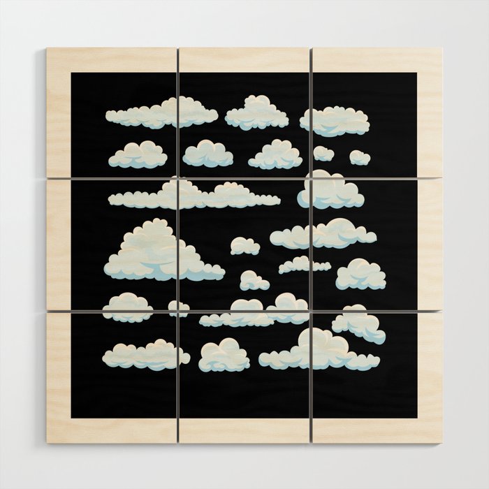 Cloudy Child Clouds Weather Wood Wall Art