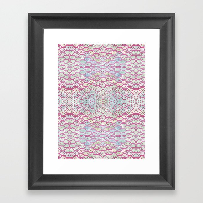 scales and dots Framed Art Print