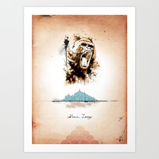 2 of 3 triptych print series Art Print