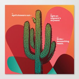 Saguaro Cactus | Sunlight Showers  Canvas Print
