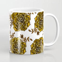 Watercolor houseleek - amber Coffee Mug