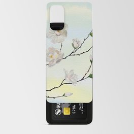 White Magnolia on Sky Background  Android Card Case