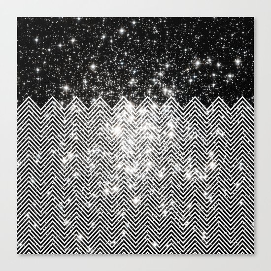 Chevron Universe Canvas Print