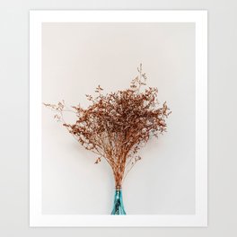 Minimalistic Dry Plant in the Bottle Art Print