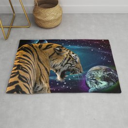 Tiger and Space Rug
