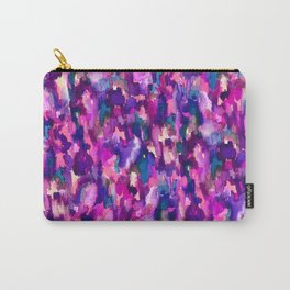 Verve (Purple) Carry-All Pouch | Abstract, Pattern, Painting, Mixed Media 