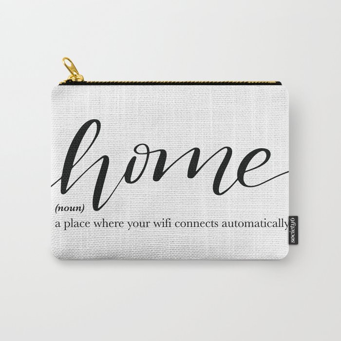 Home Quote Definition Carry-All Pouch