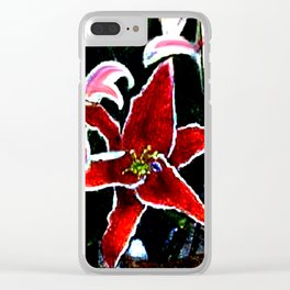 Tiger Lily jGibney The MUSEUM Society6 Gifts Clear iPhone Case