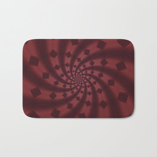 Tess Fractal in Rosewood Bath Mat