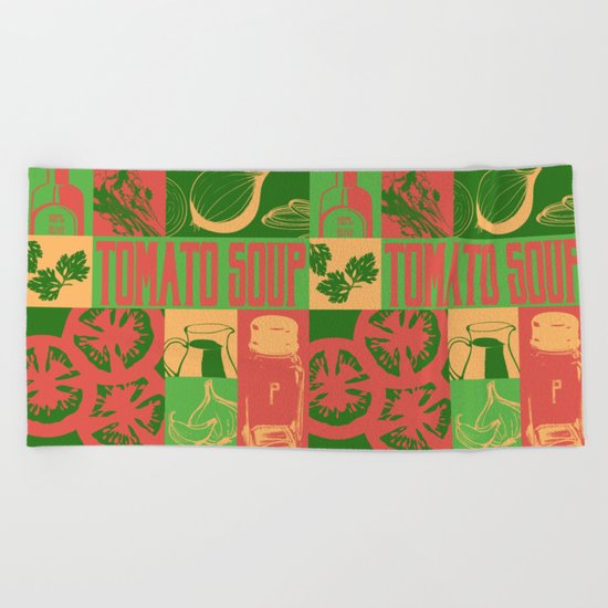 Tomato Soup Beach Towel