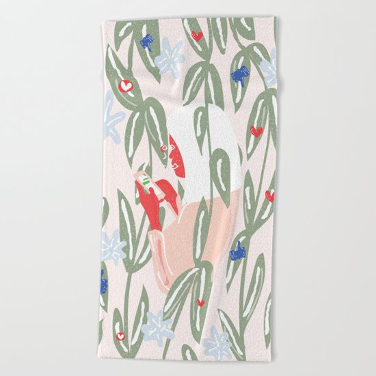 Planting The Social Life Beach Towel