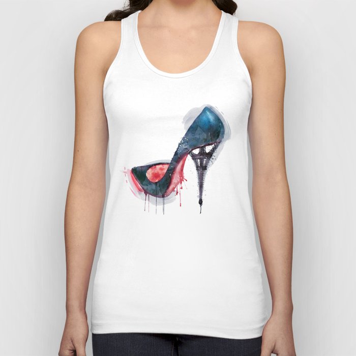 Eiffel Tower Shoe Tank Top